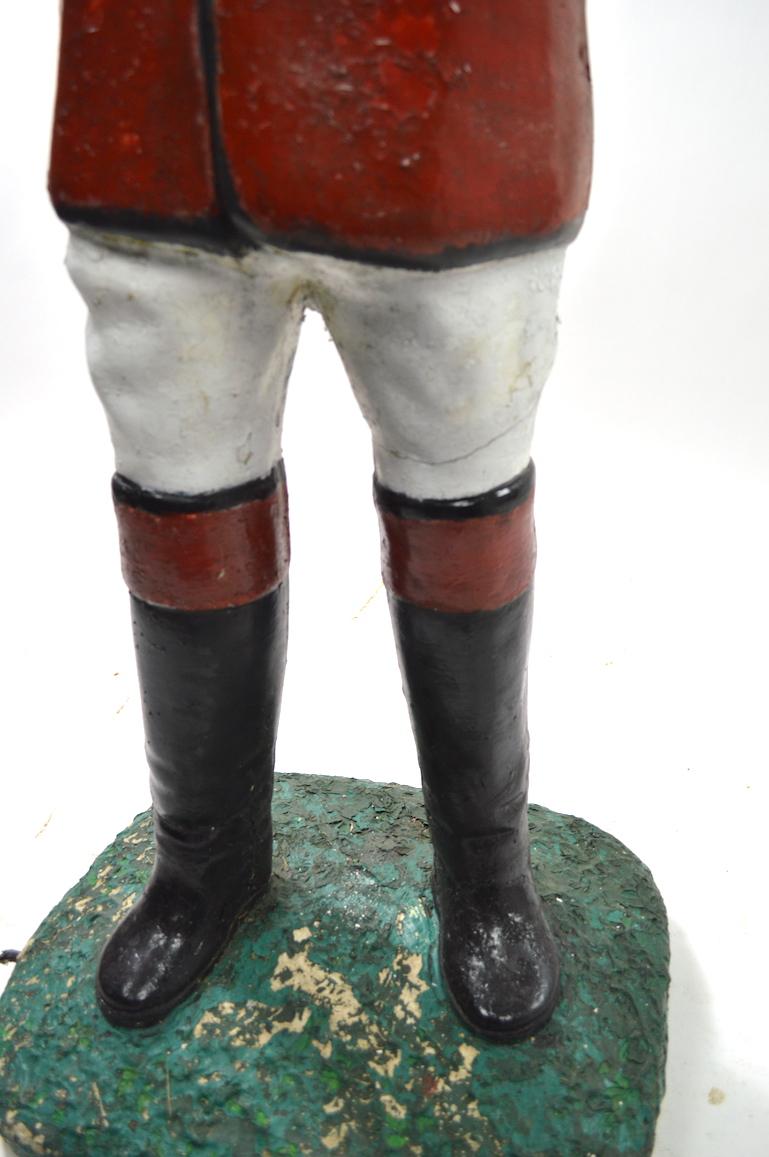 Cement Lawn Jockey In Good Condition In New York, NY