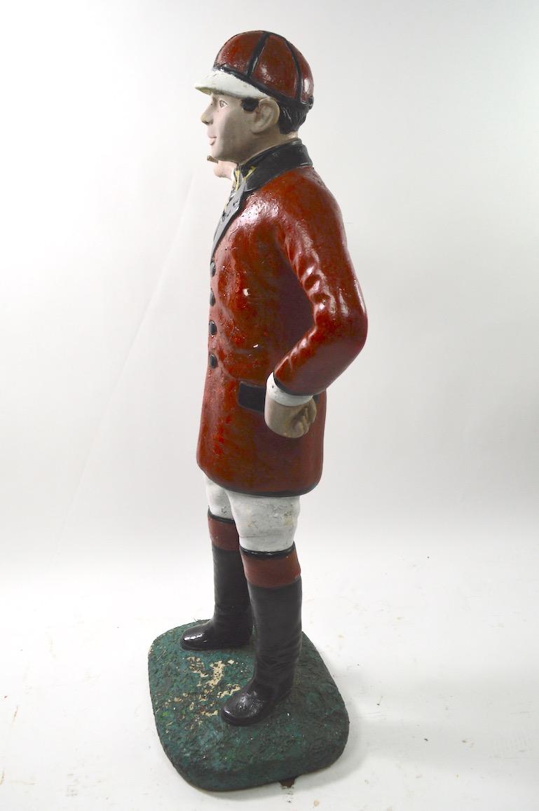 20th Century Cement Lawn Jockey