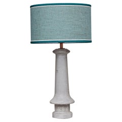 Lampe de bureau bleu clair ciment