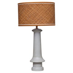 Cement Rattan Table Lamp