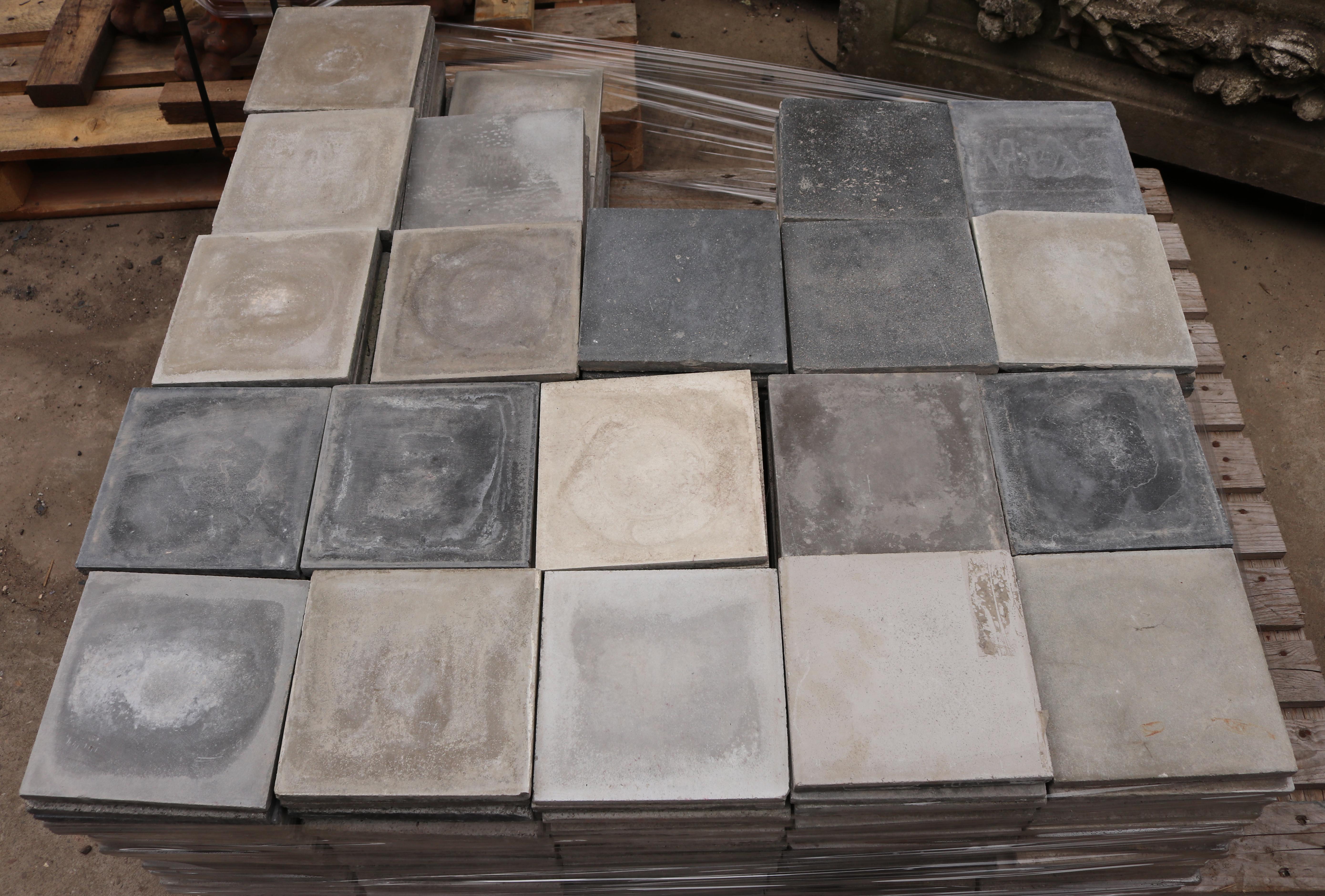 reclaimed cement tiles