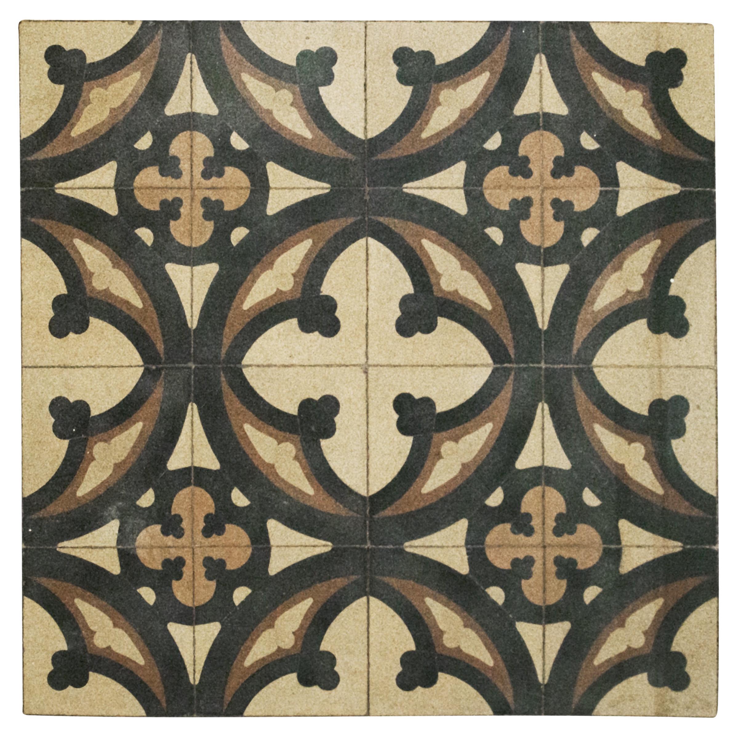 Cement Tiles, 19th Century For Sale