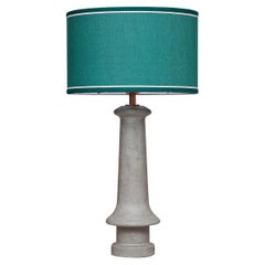 Cement Turquoise Table Lamp