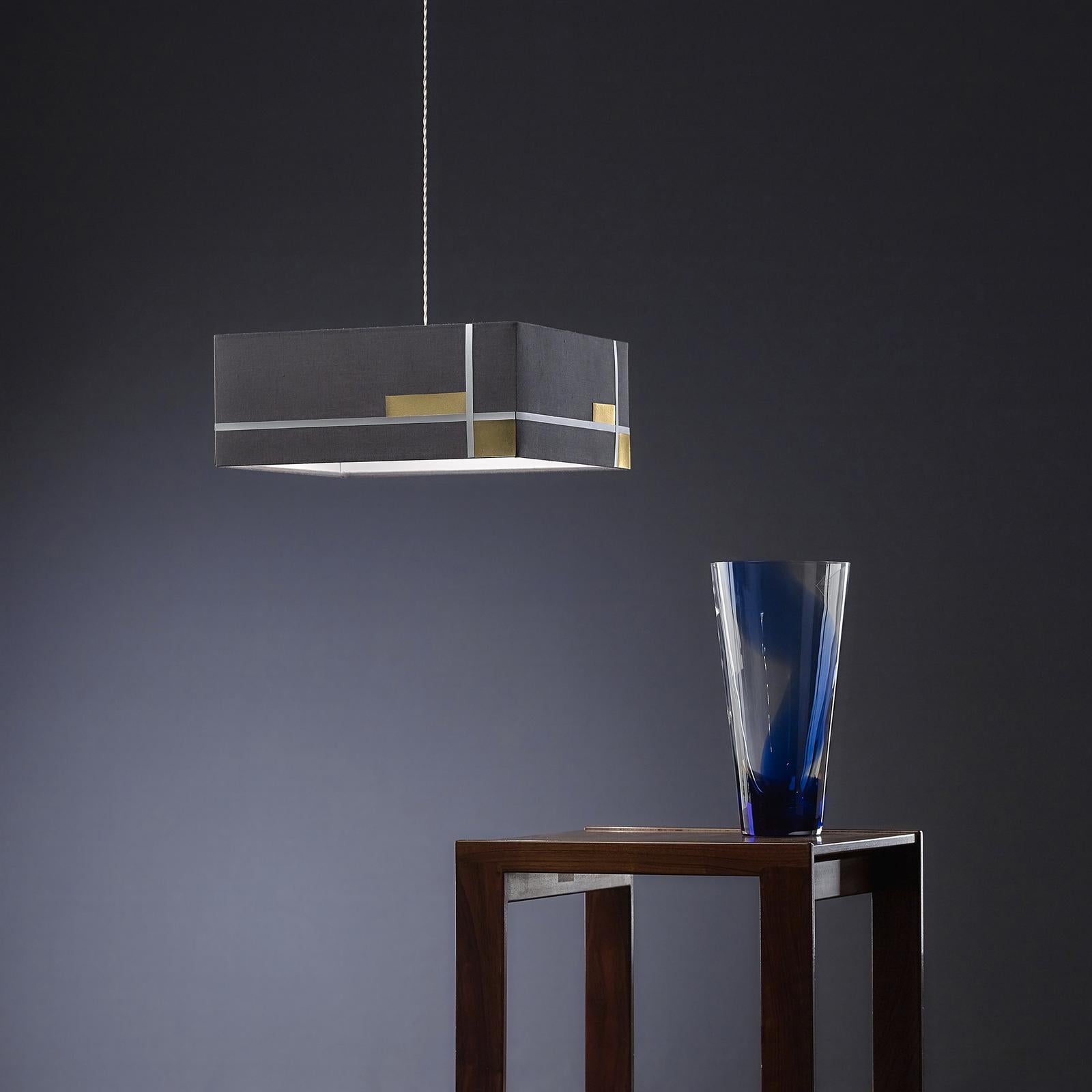 Italian Cemento Pendant Lamp by Luci di Seta