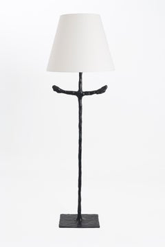 Cendre Floor Lamp in Black Patinated Bronze by Jules Desdoigts