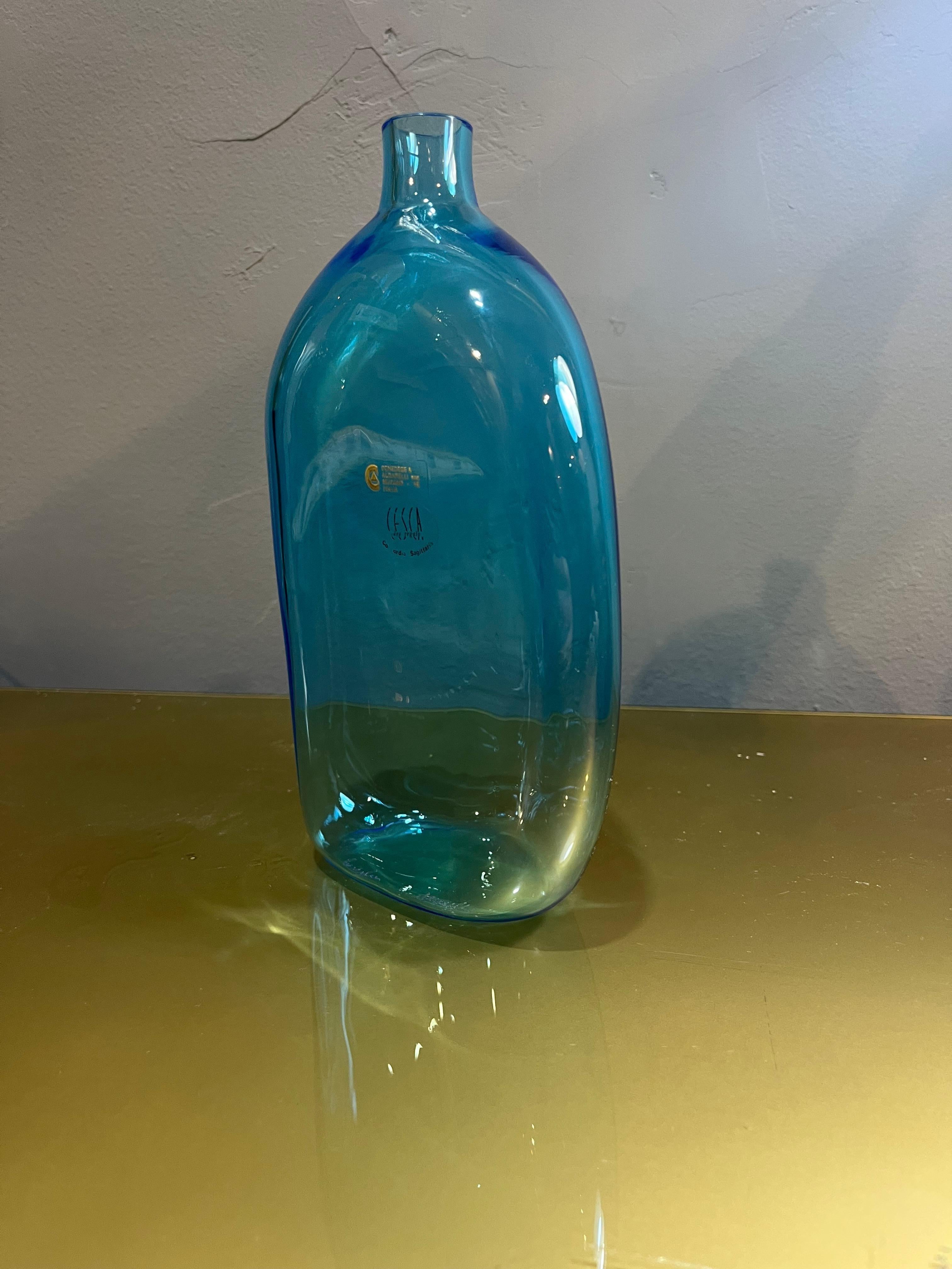 Italian Cenedese & Albarelli  bottle from the 60s in Murano glass in vendita