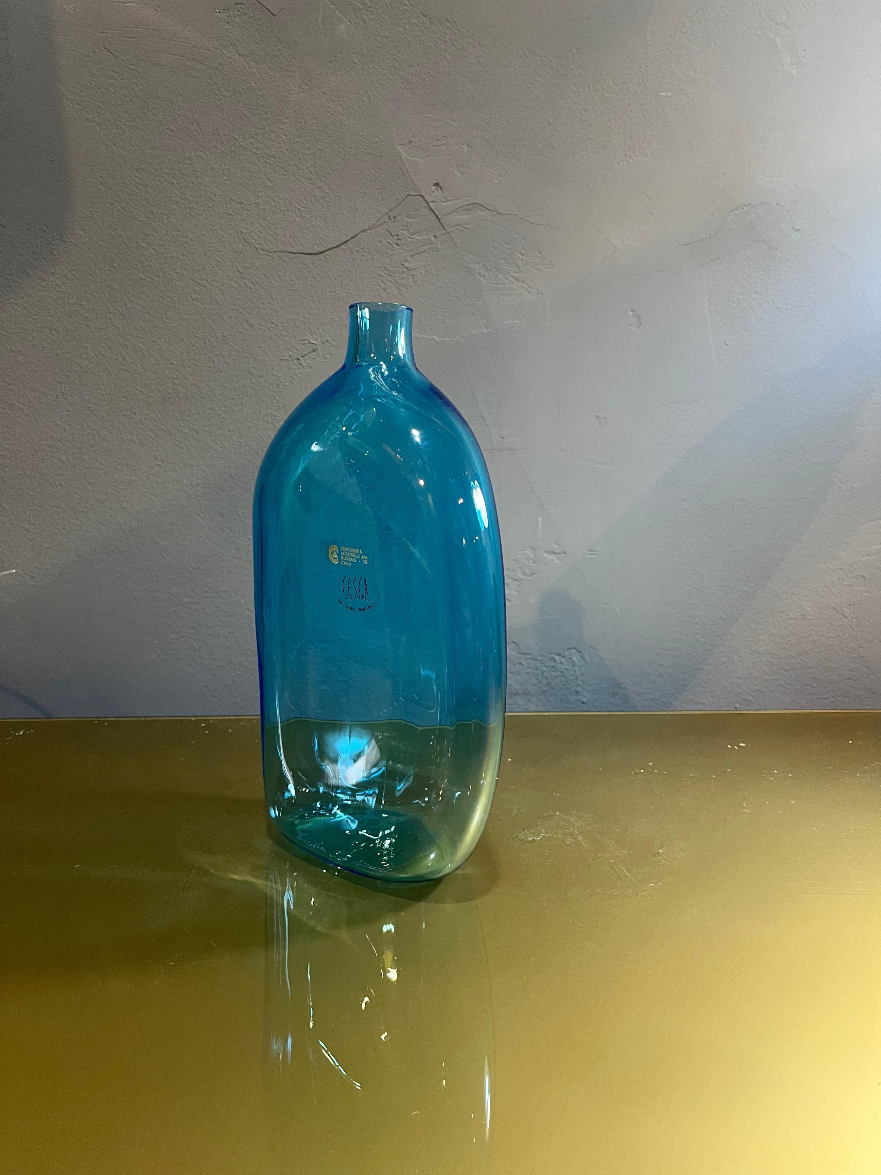 Cenedese & Albarelli  bottle from the 60s in Murano glass In condizioni buone in vendita a Catania, IT