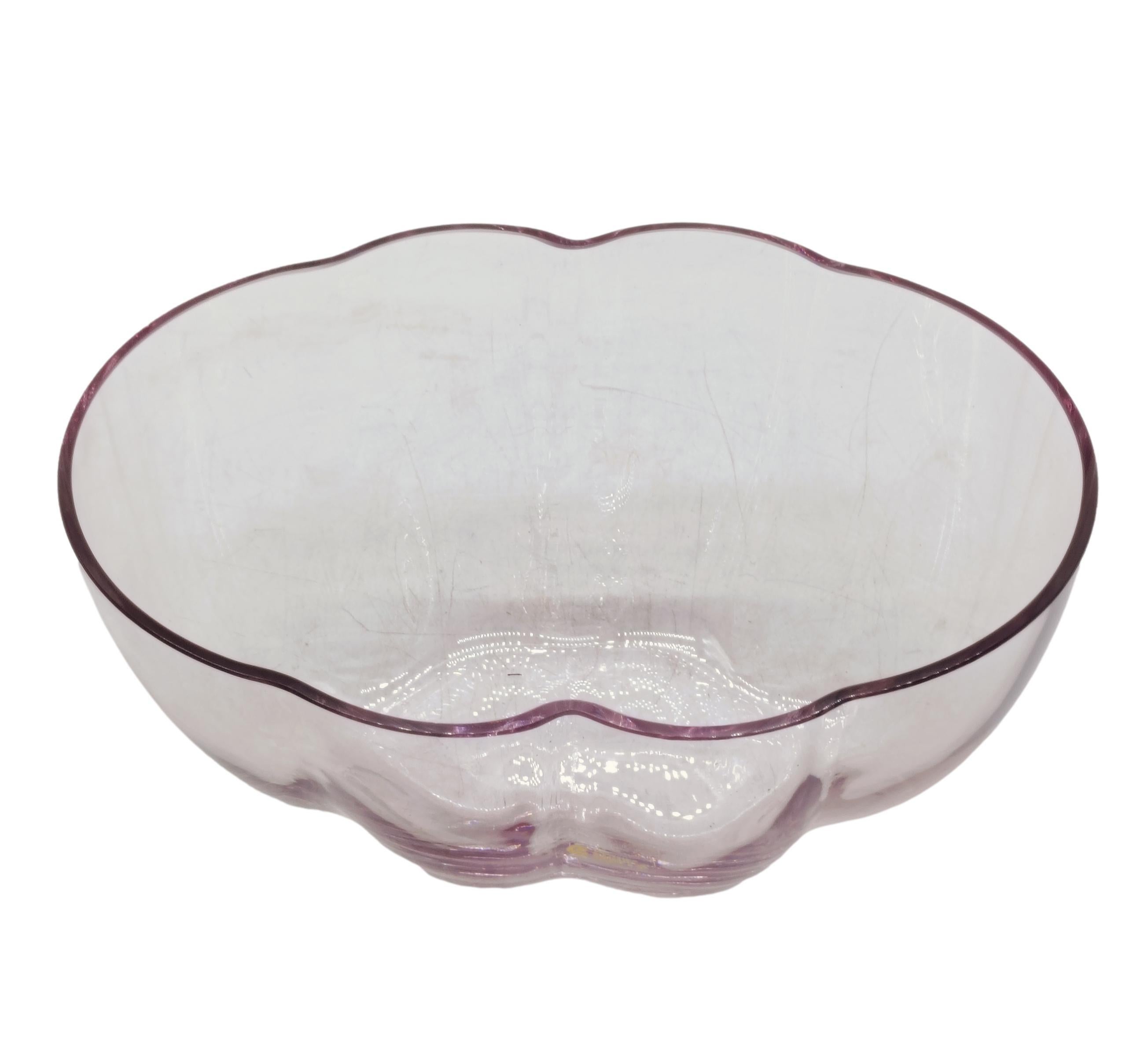 Italian Centre de table en verre de Murano Cenedese & Albarelli Amestista, Italie, années 1970 en vente