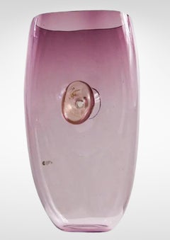 Cenedese and Albarelli Murano Amethyst Glass Vase Huge