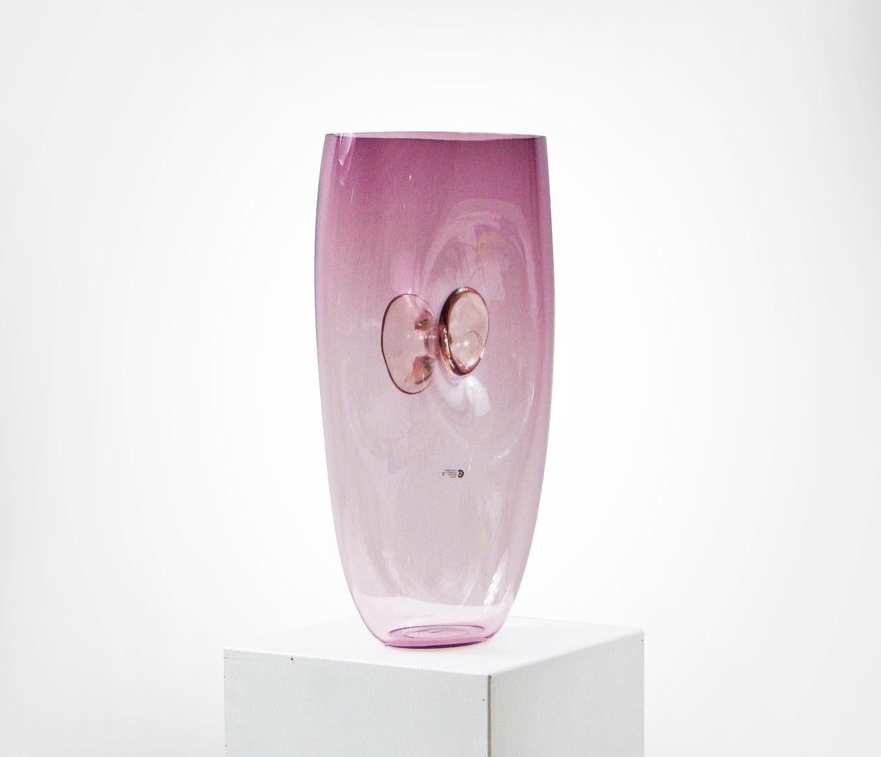 Mid-Century Modern Cenedese and Albarelli Murano Amethyst Glass Vase Huge For Sale