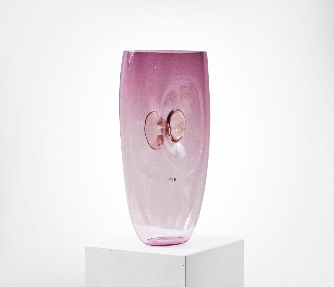 Mid-Century Modern Cenedese and Albarelli Murano Amethyst Glass Vase Huge