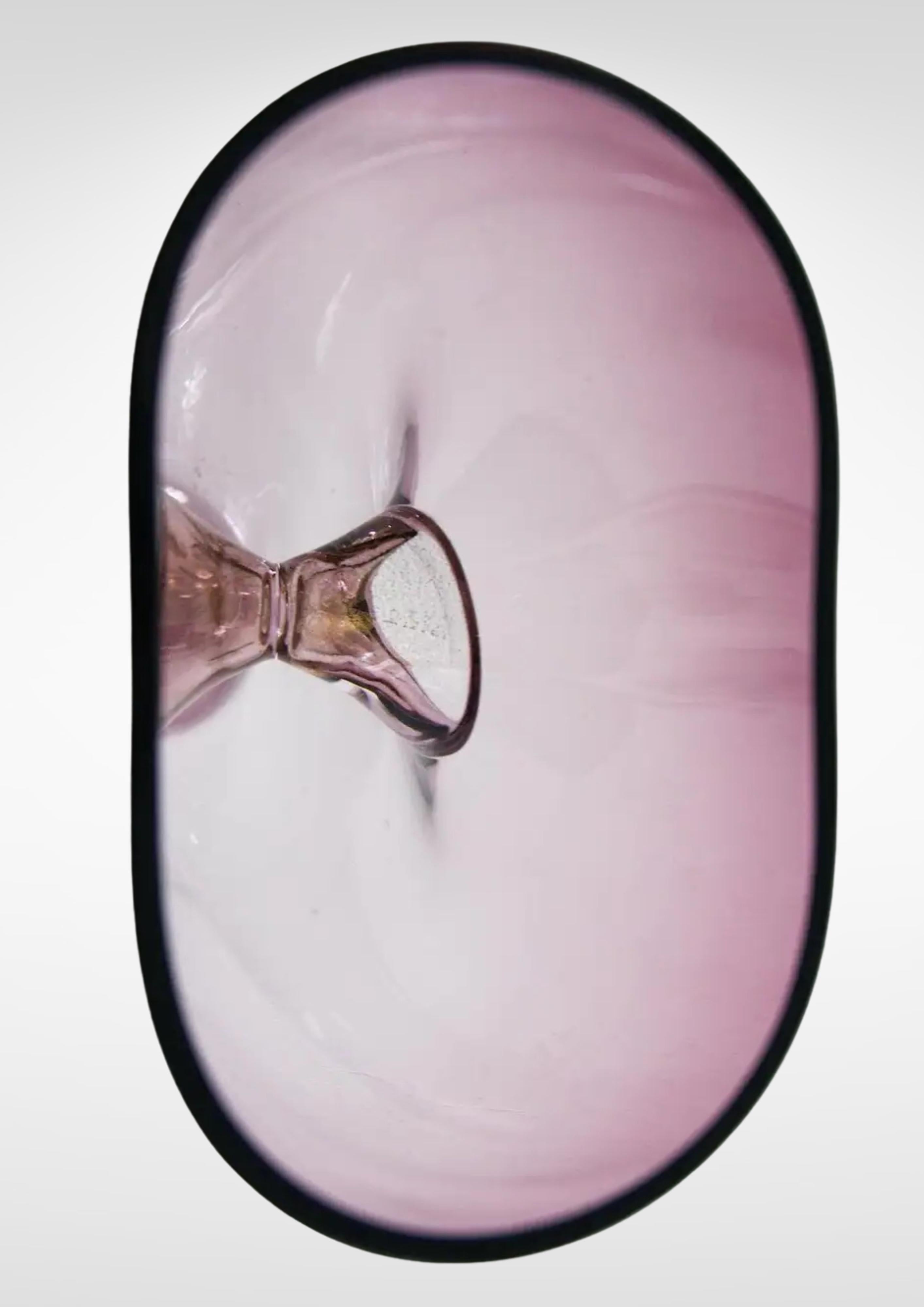 Cenedese & Albarelli Murano Vase en verre à l'améthyste Énorme Bon état - En vente à Torquay, GB