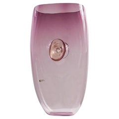 Cenedese and Albarelli Murano Amethyst Glass Vase Huge