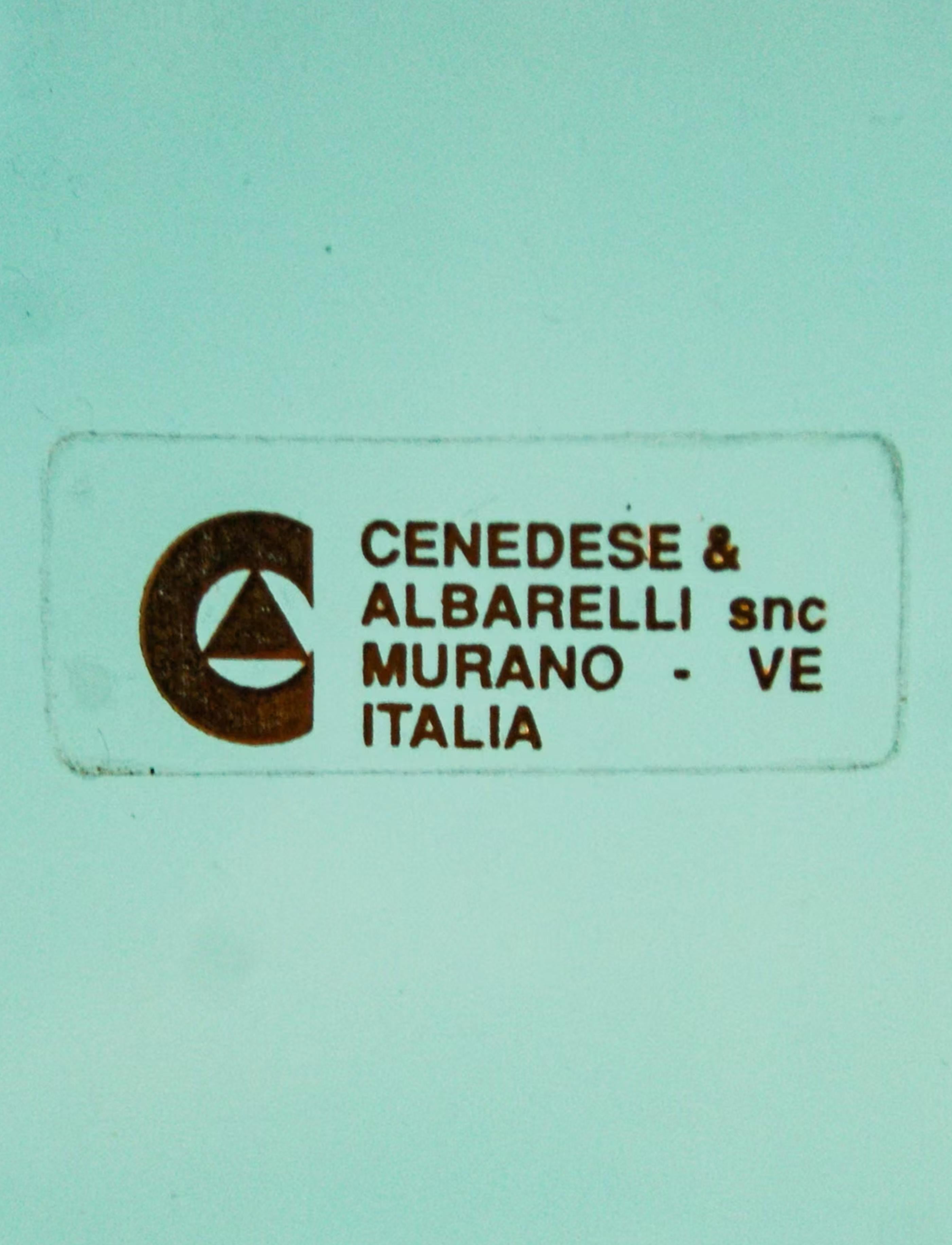 Cenedese & Albarelli Murano Glas Vase Rosa und Blau im Angebot 1
