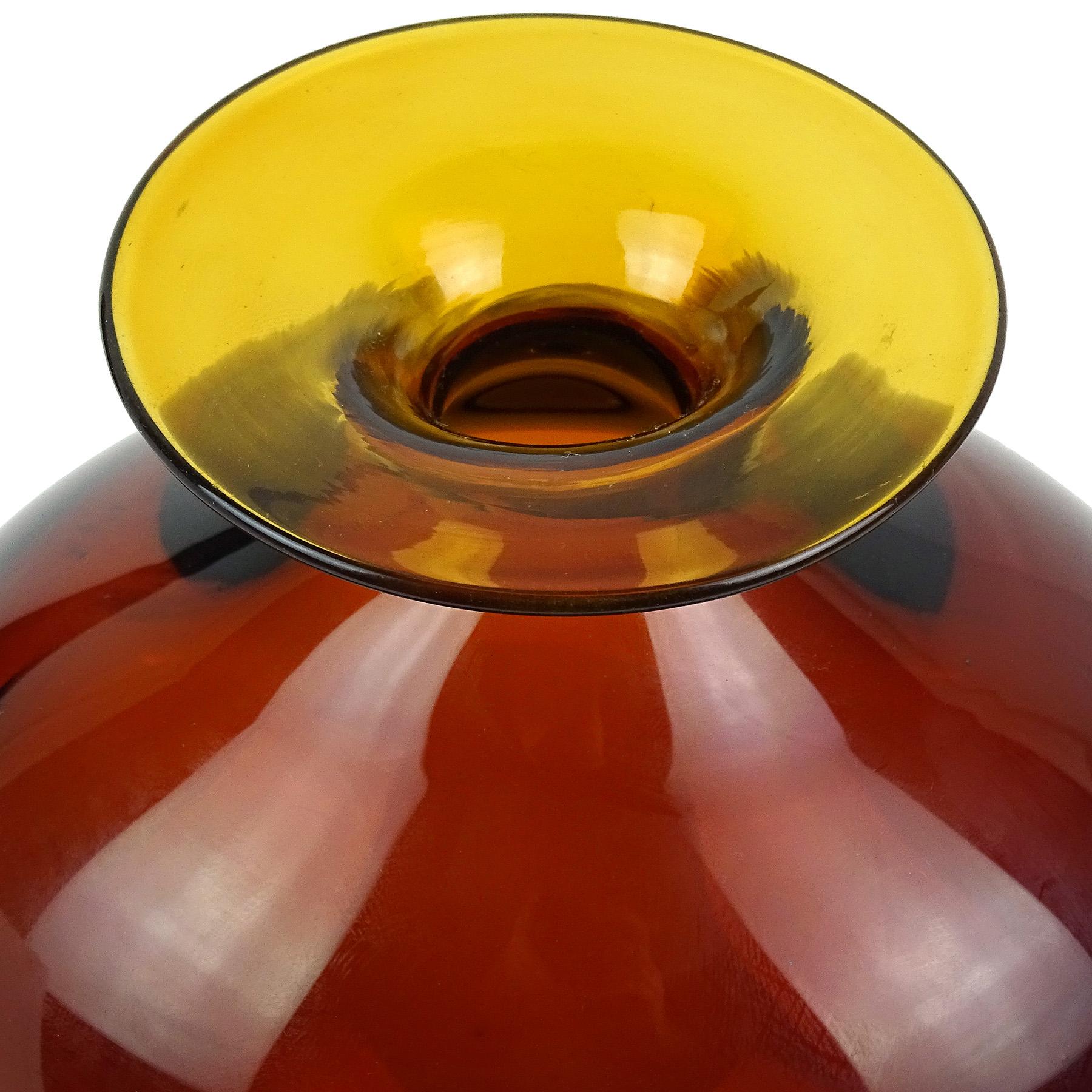 dark amber glass vase