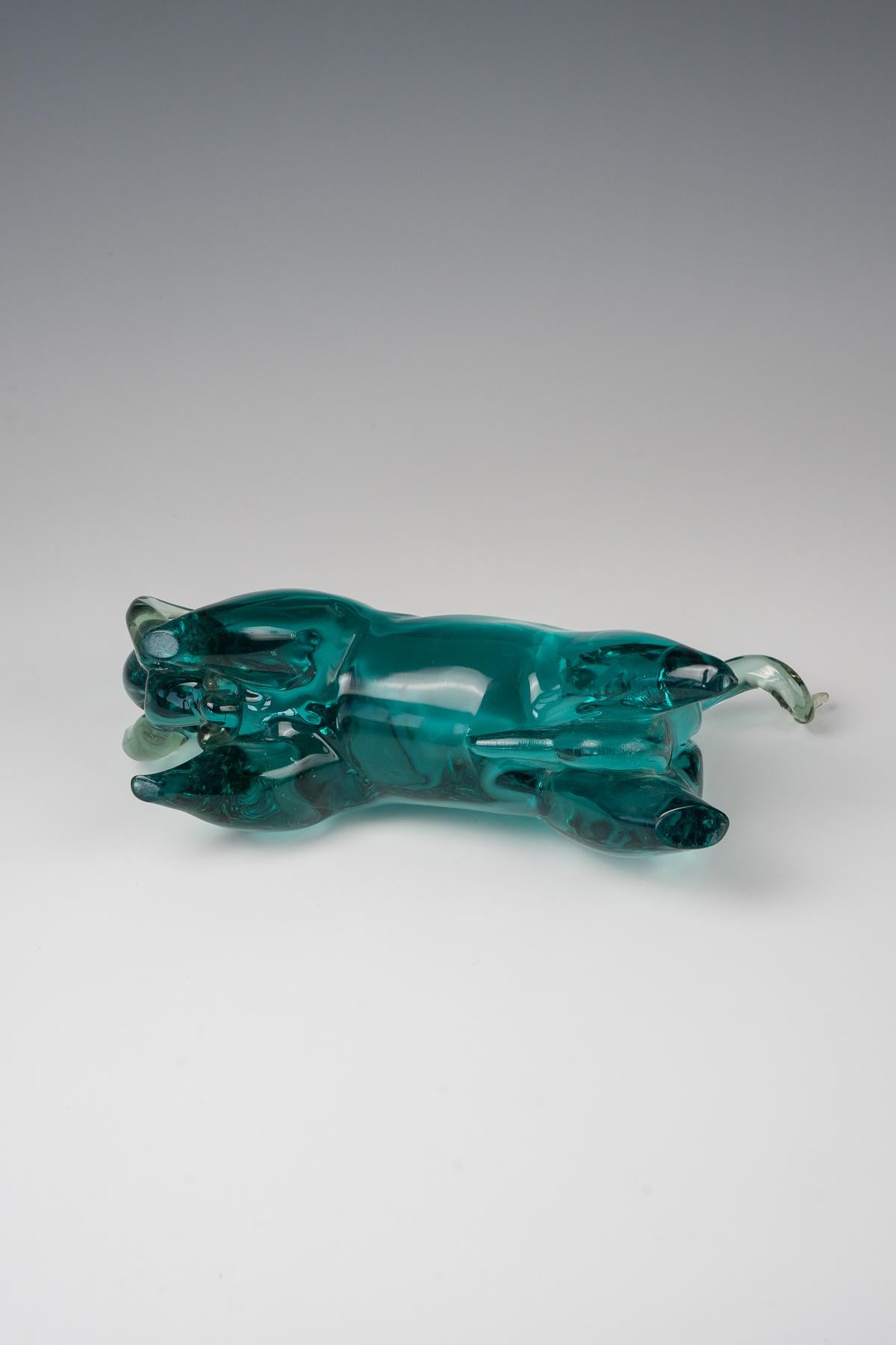 Cenedese Antonio da Ros. Colección del museo. Búfalo marrón petróleo mediados del siglo XX en venta