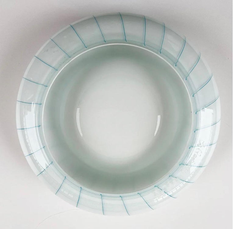 Cenedese Ashtray Murano Green Vintage Art For Sale at 1stDibs