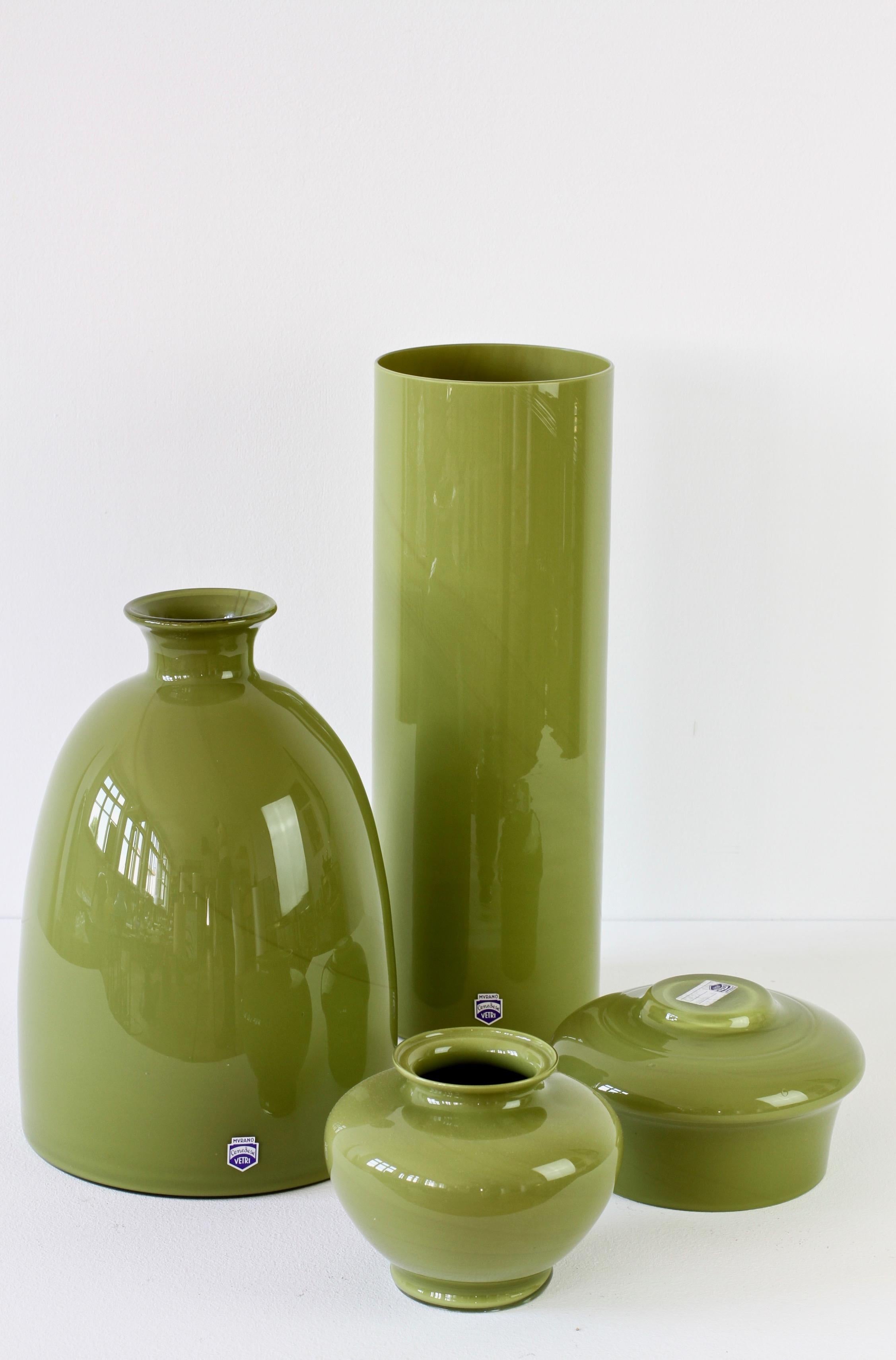 moss green vase