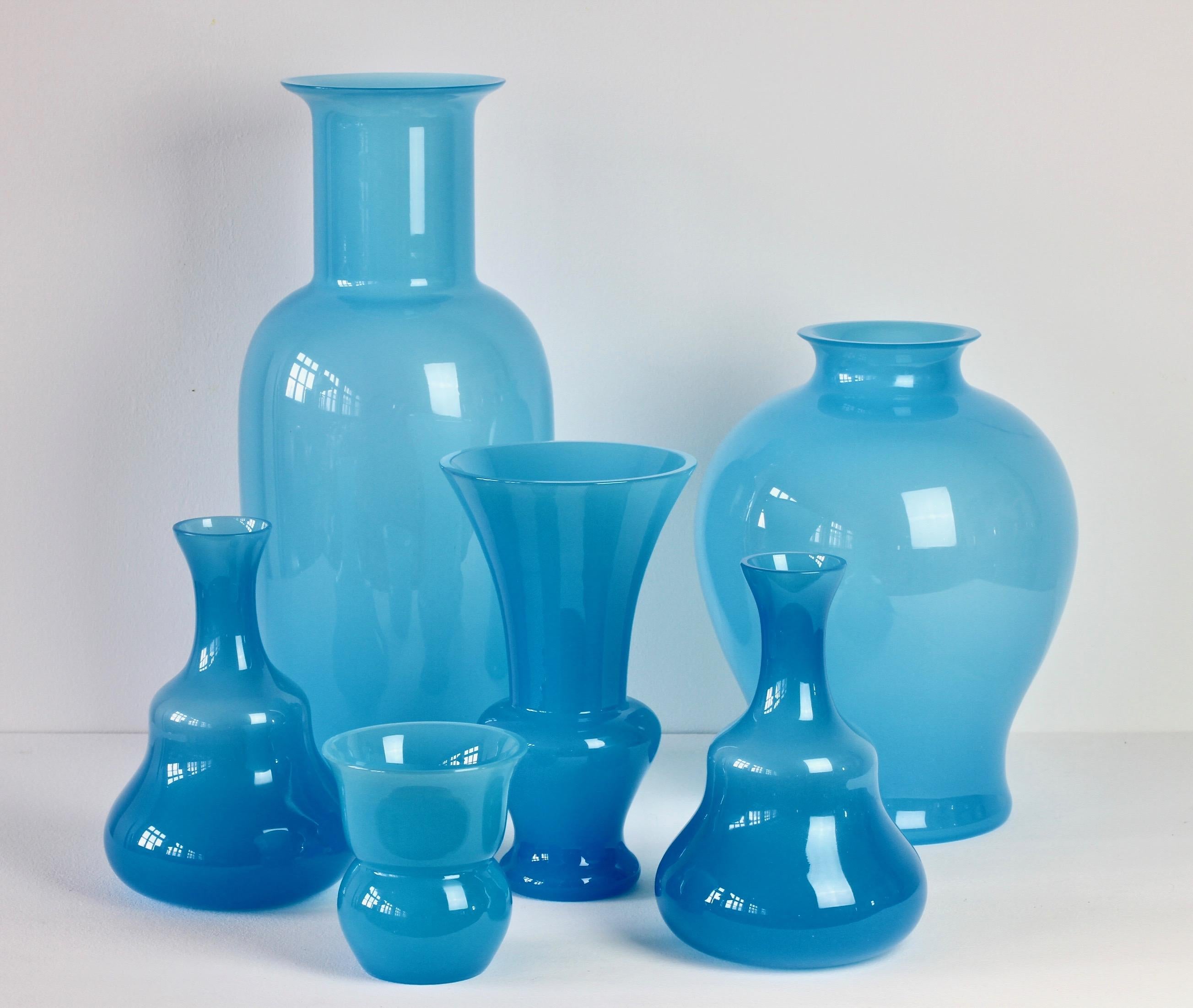 light blue glass vase