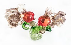 Mid-Century Modern Cenedese Fish Sculpture, Hand-Crafted Murano Glass