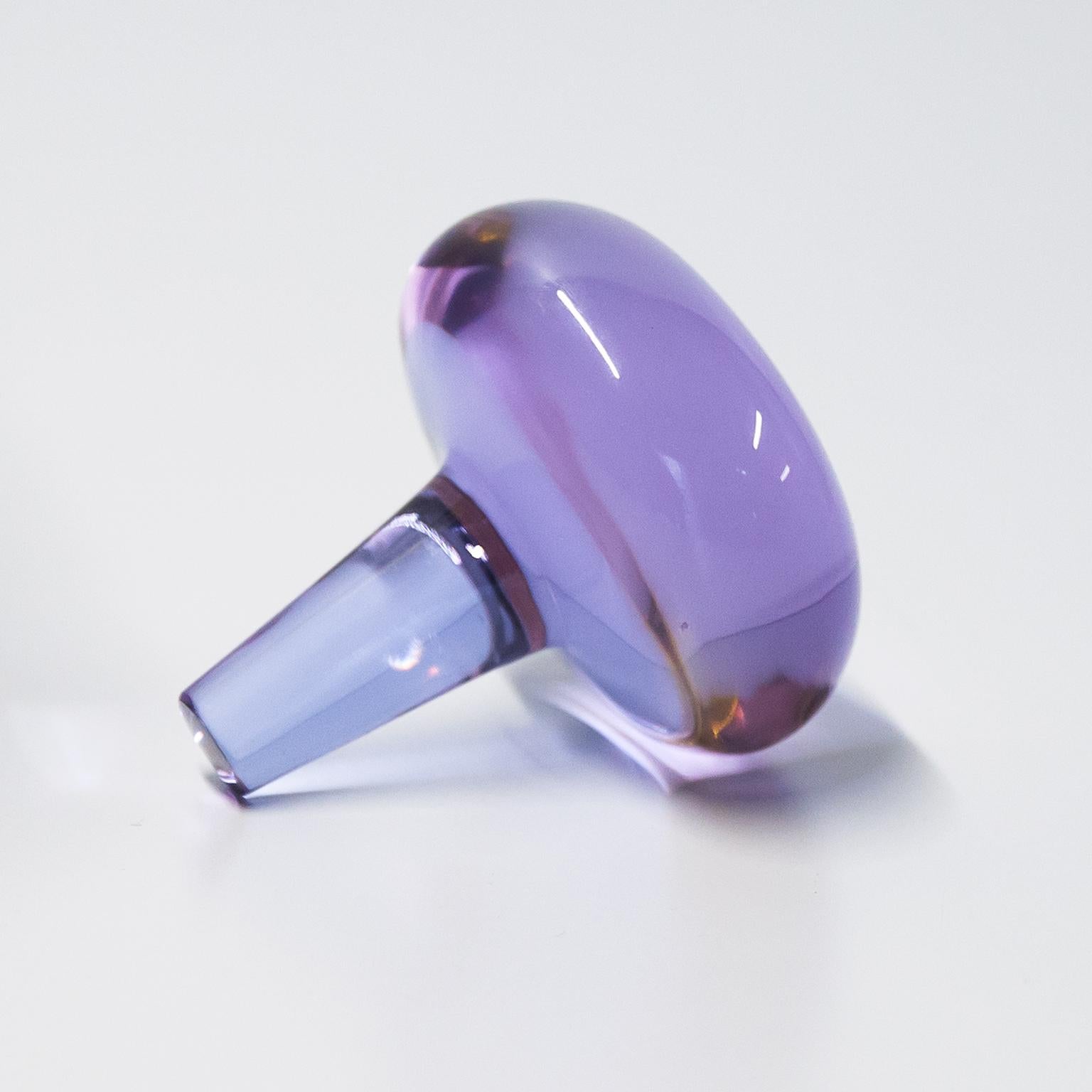 Cenedese grand carafe en verre de Murano jaune et rose des années 1960 Bon état - En vente à Munich, DE