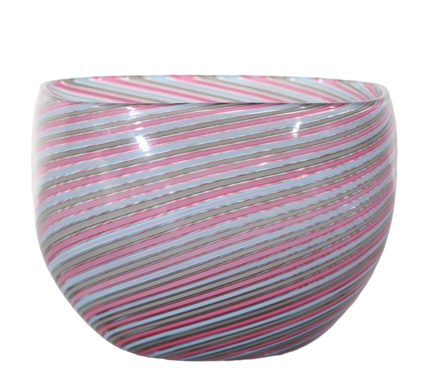 Cenedese Italian Murano Bowl, Signed For Sale 1