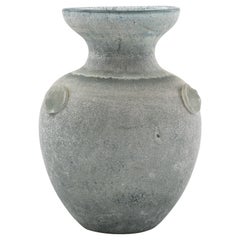 Cenedese Italian Murano Scavo Glass Vase