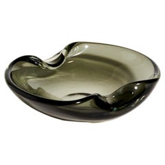 Cenedese Murano Grey Glass Catchall