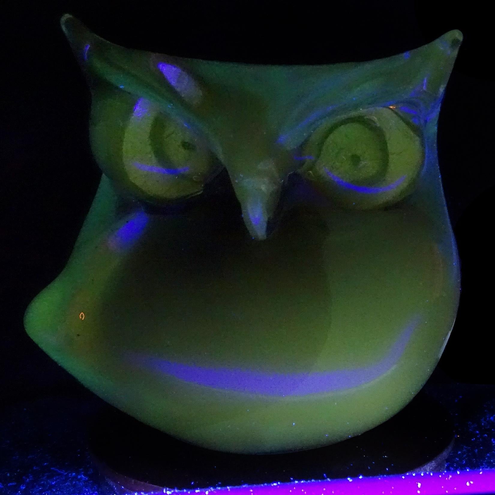 green glass owl