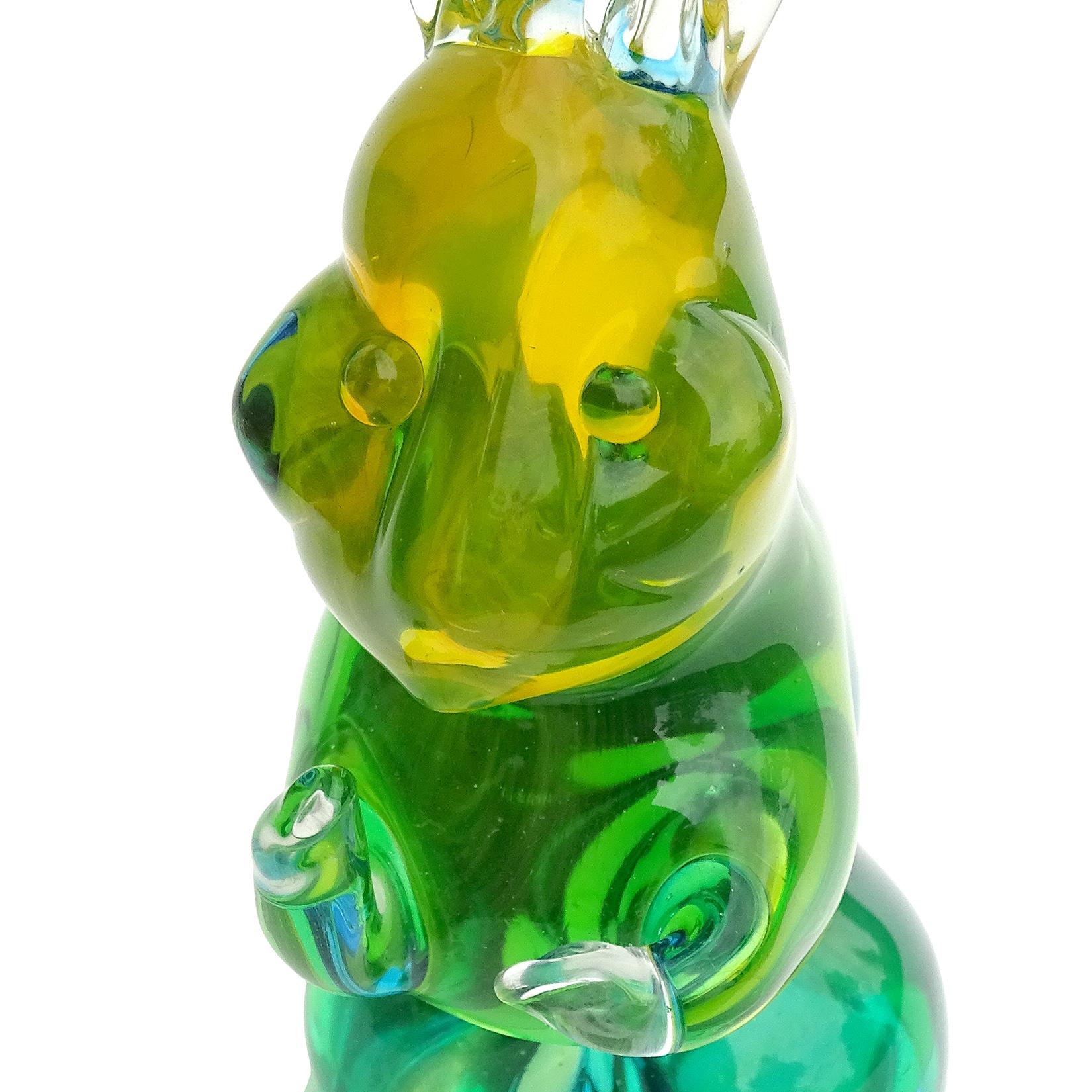 murano uranium glass bunny