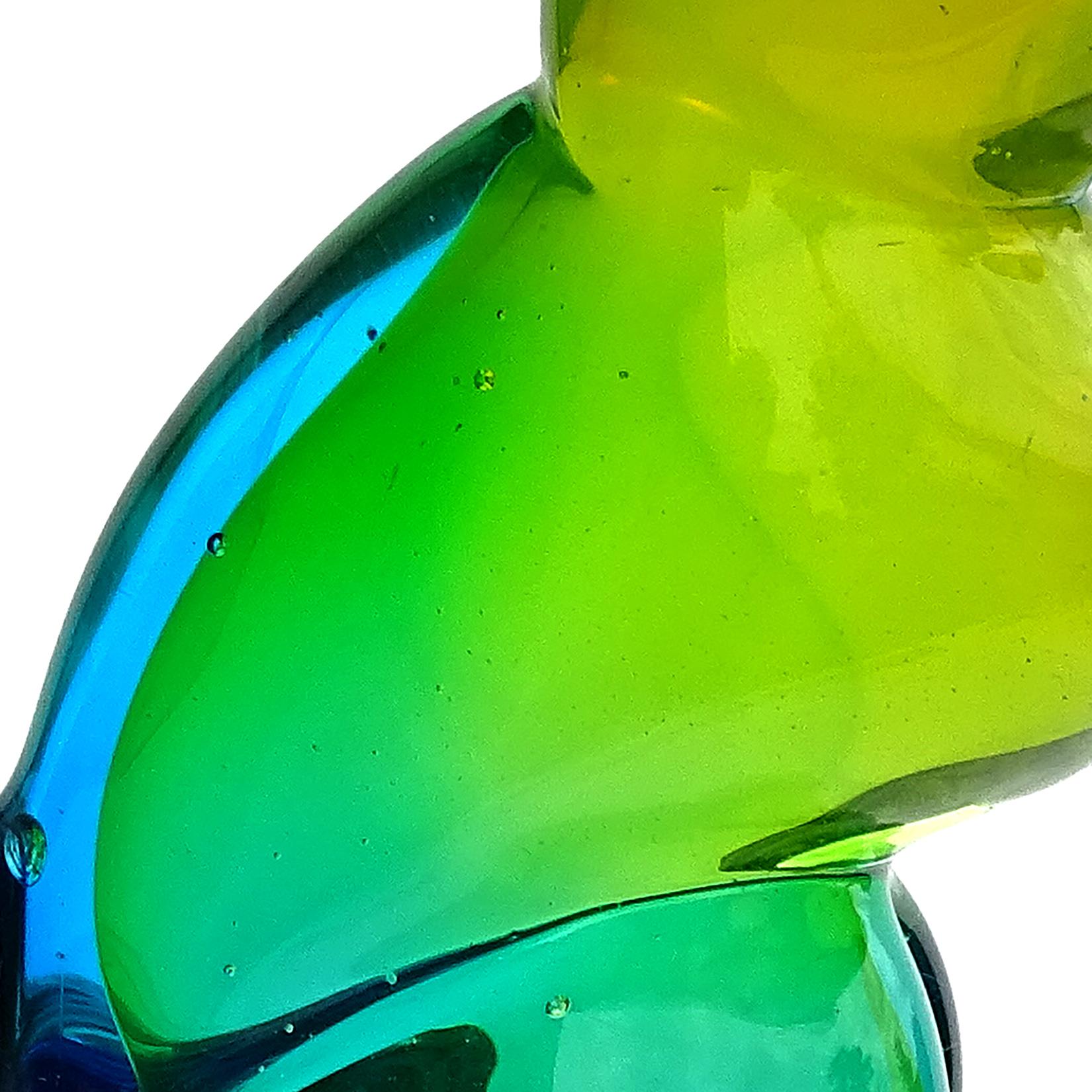 murano uranium glass rabbit