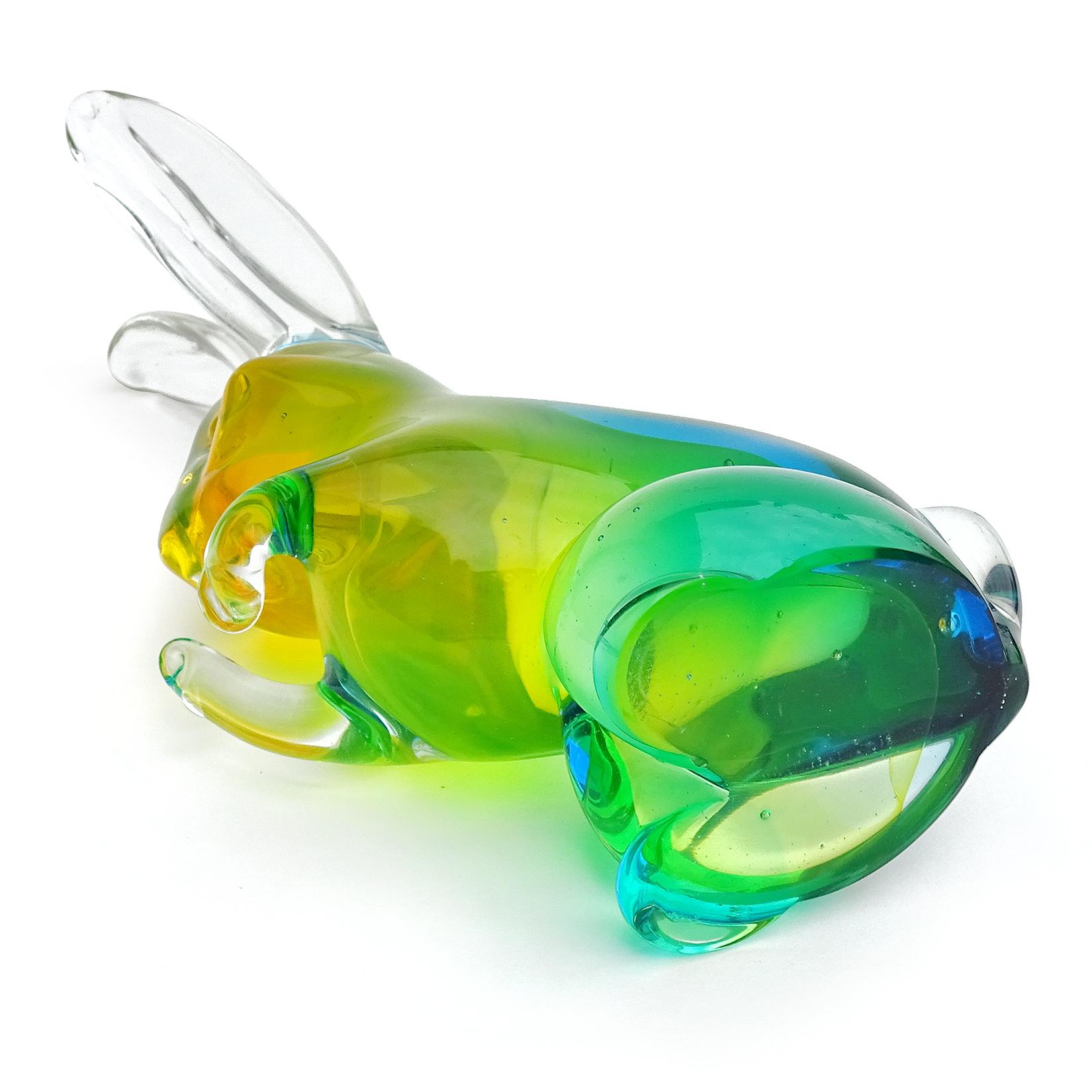 murano glass rabbit figurines
