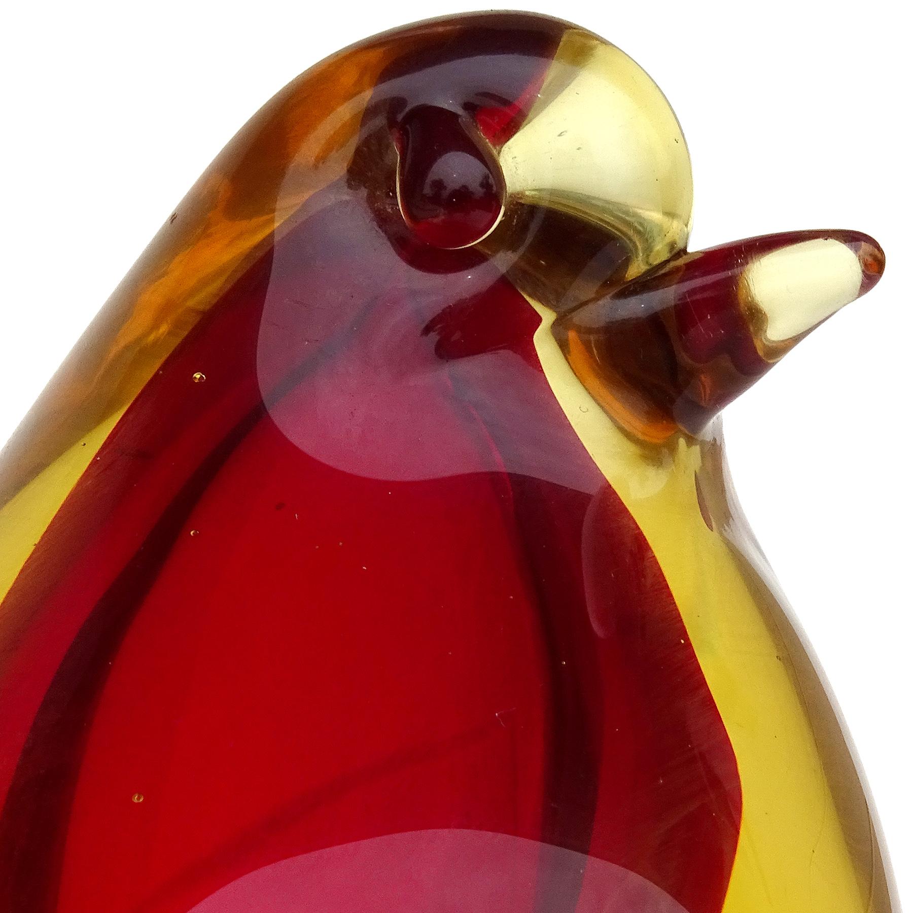 orange bird figurine
