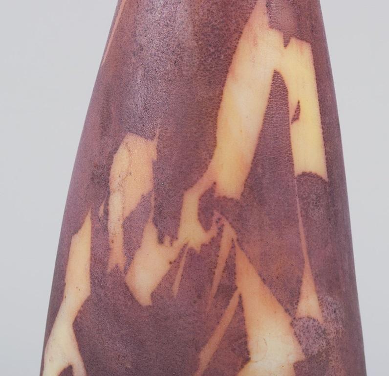 Cenedese, Murano, einzigartige Vase aus Kunstglas. Groß und schmalhalsig. (Italienisch) im Angebot