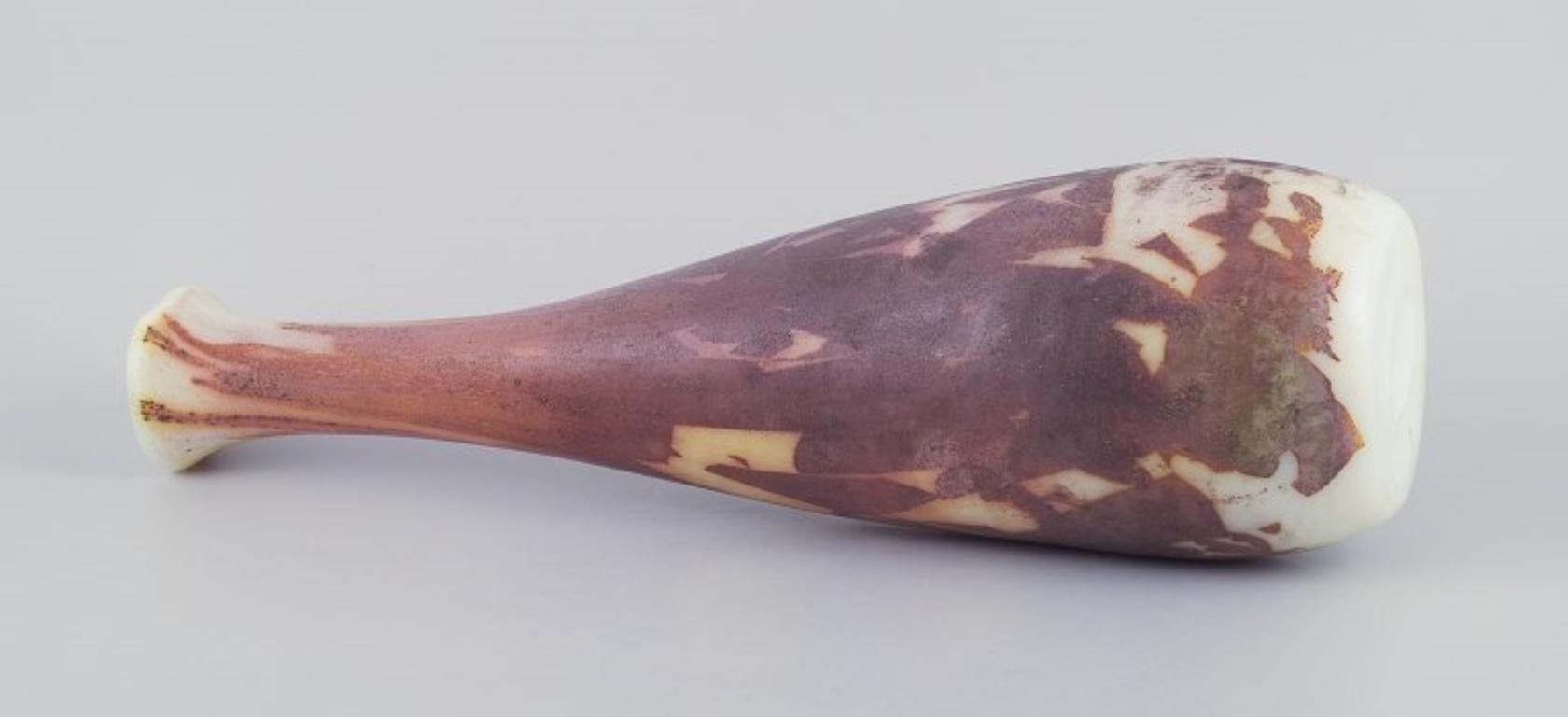 Cenedese, Murano, einzigartige Vase aus Kunstglas. Groß und schmalhalsig. (Glaskunst) im Angebot