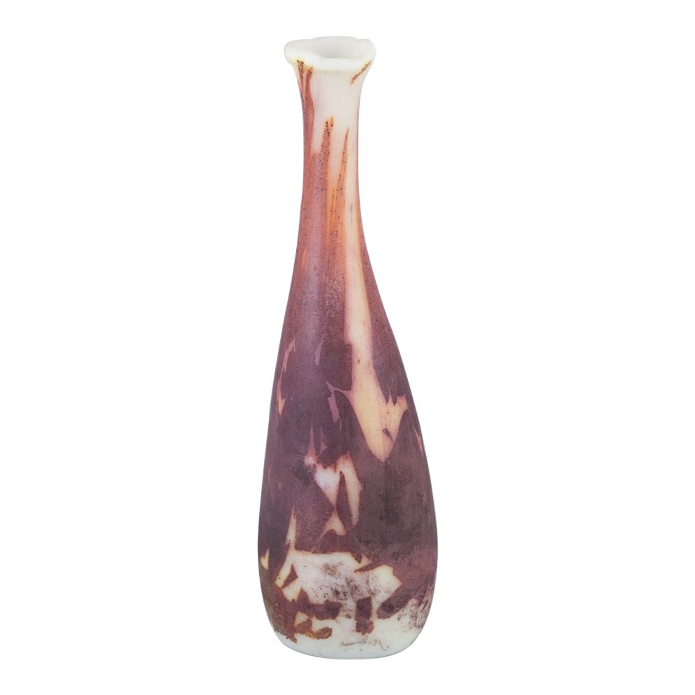 Cenedese, Murano, einzigartige Vase aus Kunstglas. Groß und schmalhalsig. im Angebot