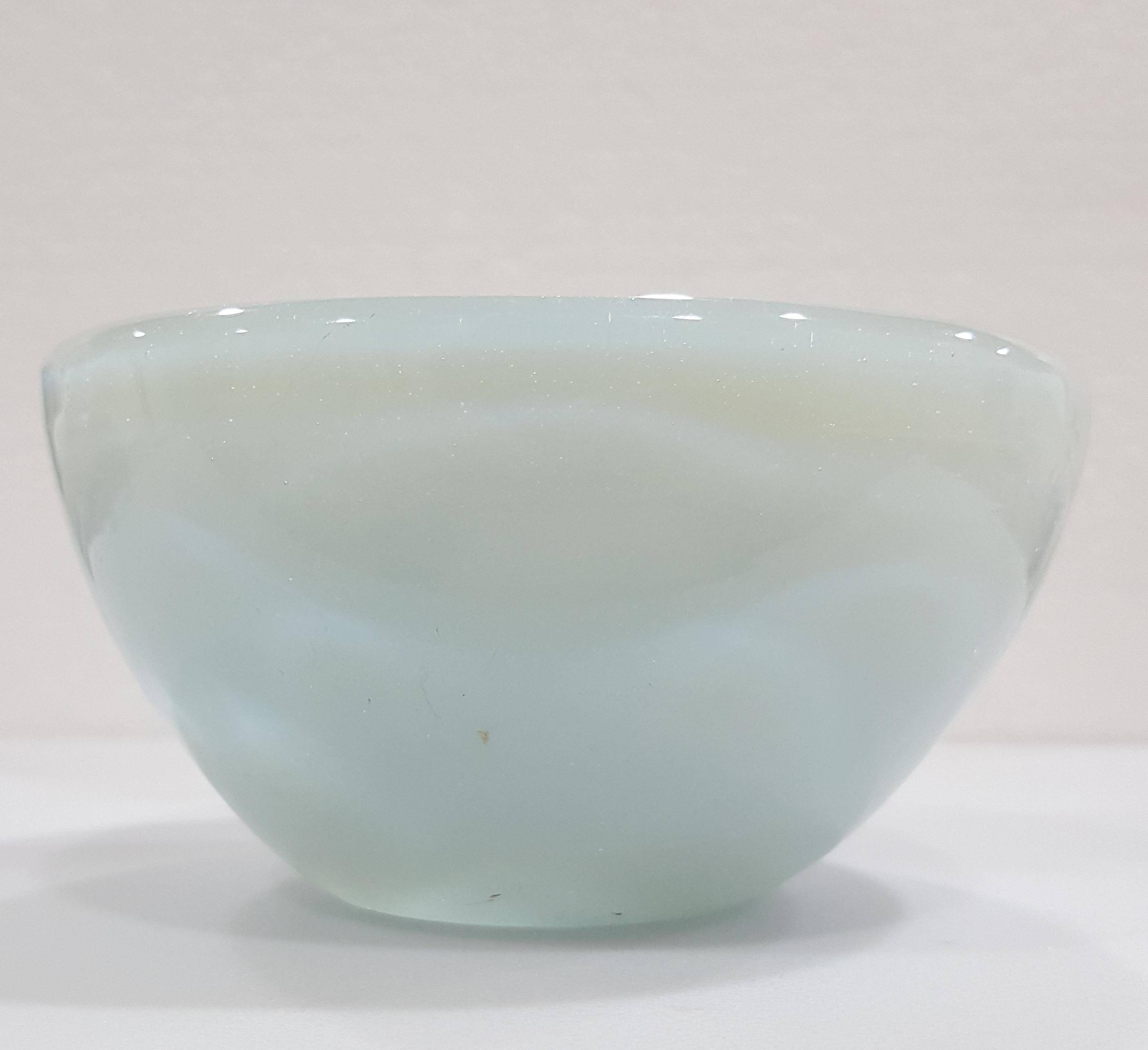 Cenedese or Seguso Murano Glass Triple Cased Geode Bowl  In Fair Condition For Sale In Warrenton, OR