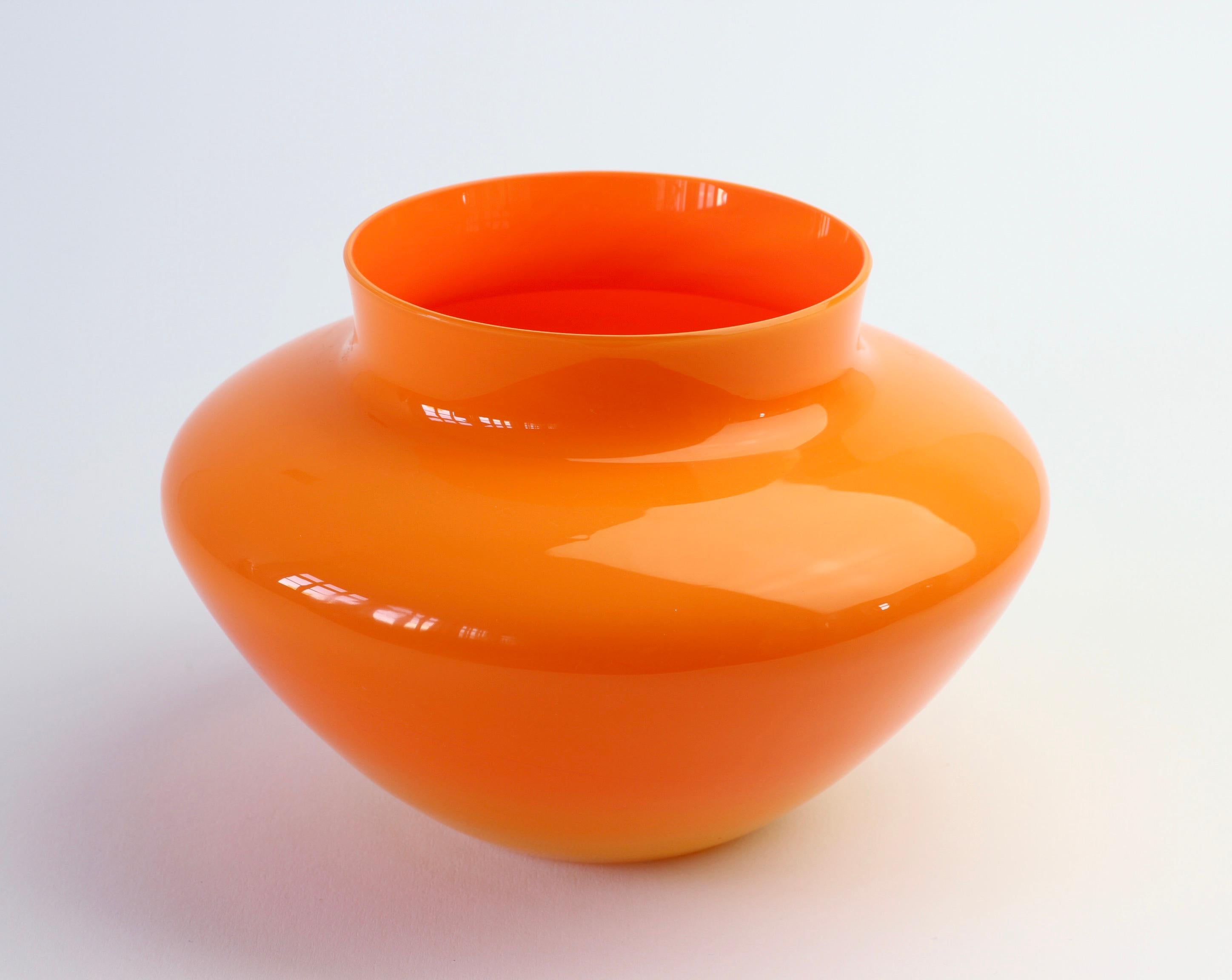 orange vase