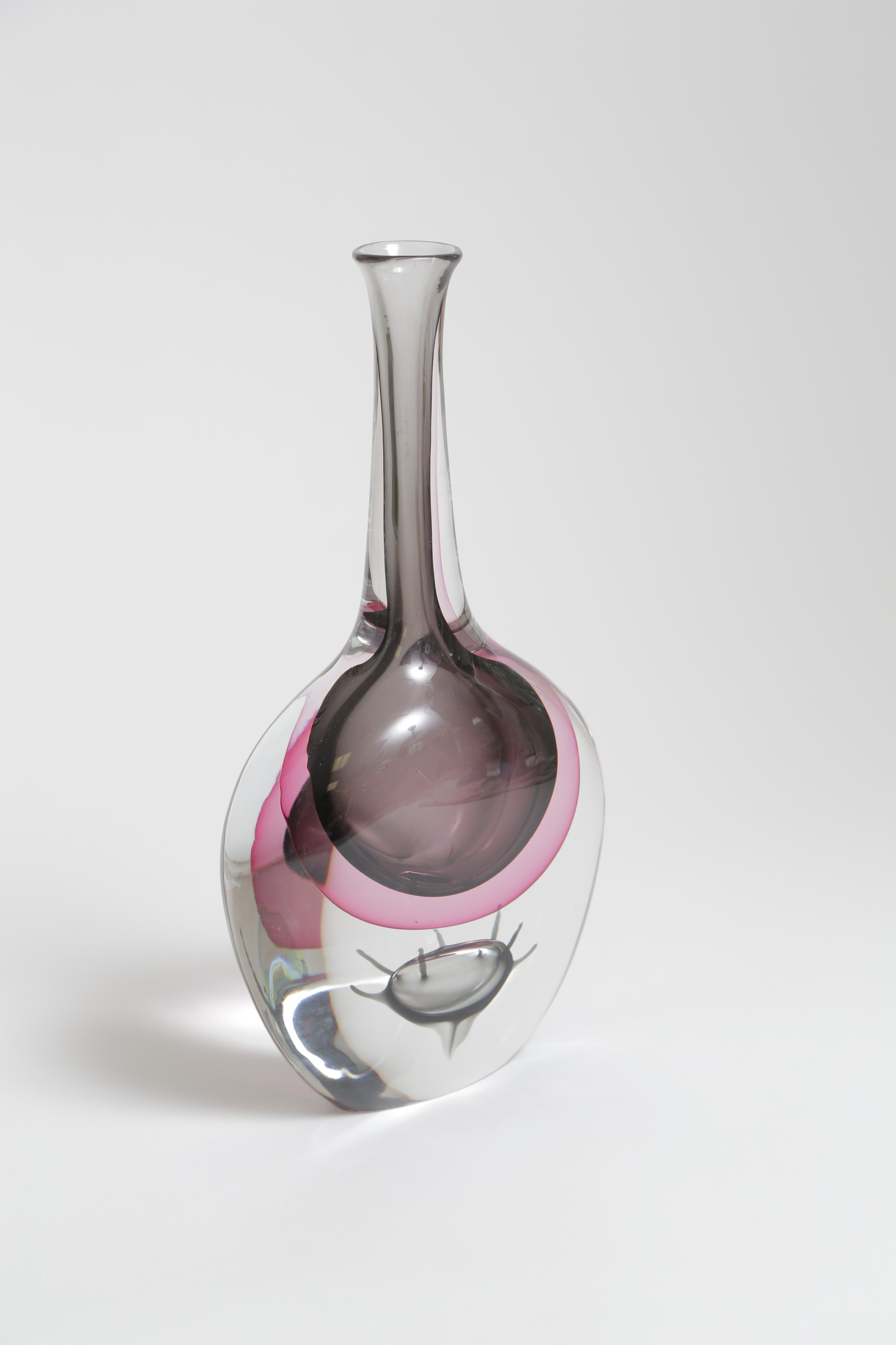 Cenedese Sommerso Vase In Good Condition For Sale In West Palm Beach, FL