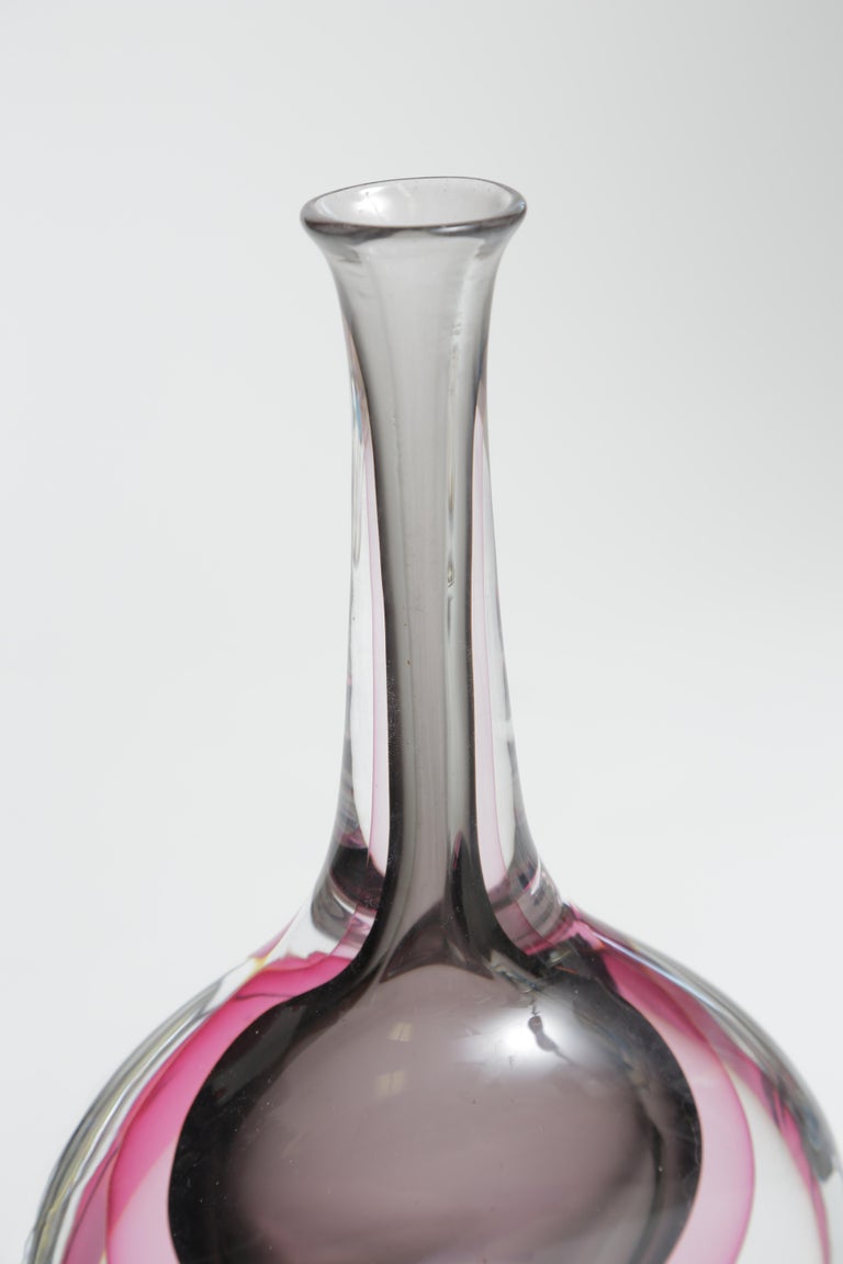 Glass Cenedese Sommerso Vase For Sale