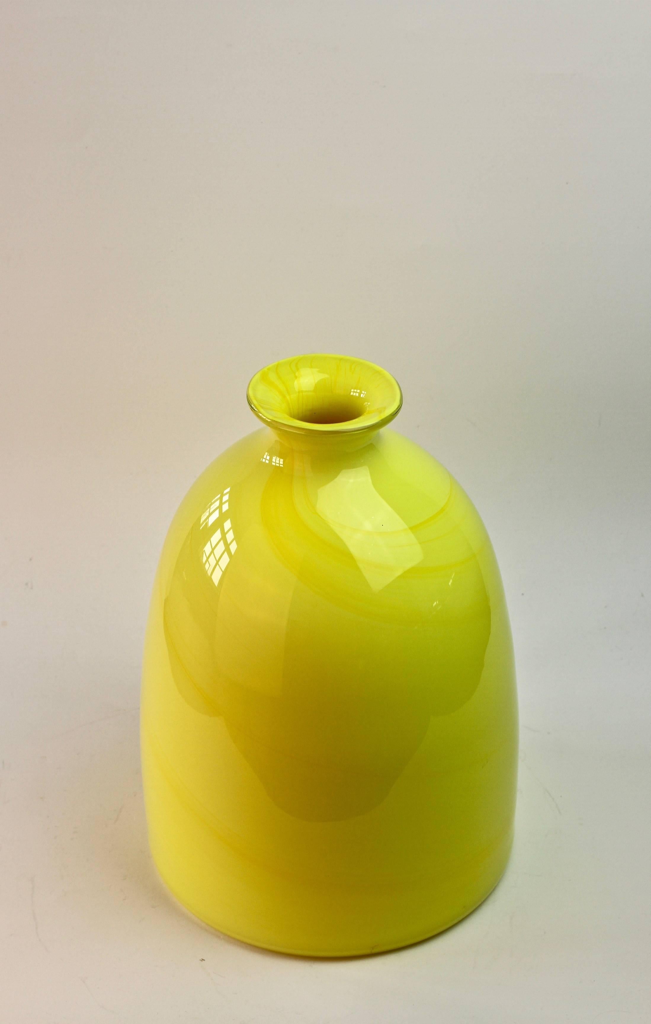 bright yellow vases