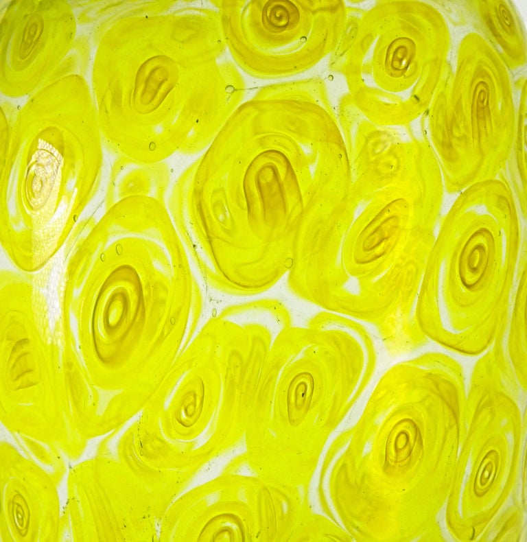 Cenedese Unique Uranium Yellow Murrina Vase, 1960s or Sooner For Sale 2