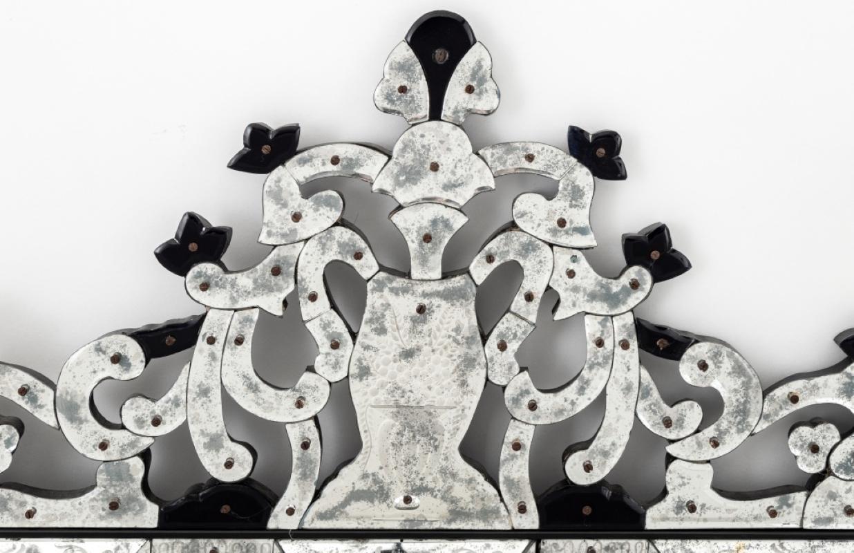 Italian Cenedese Venetian Glass Mirror For Sale