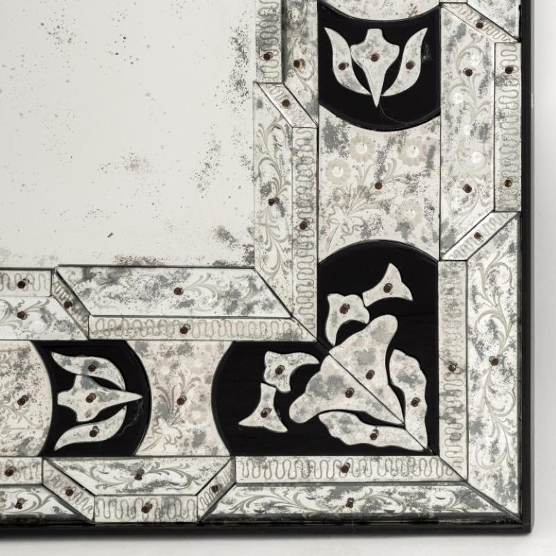 20th Century Cenedese Venetian Glass Mirror For Sale