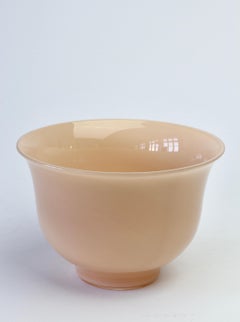 Cenedese Vintage Midcentury Italian Nude Pink Murano Glass Bowl, Vase or Dish