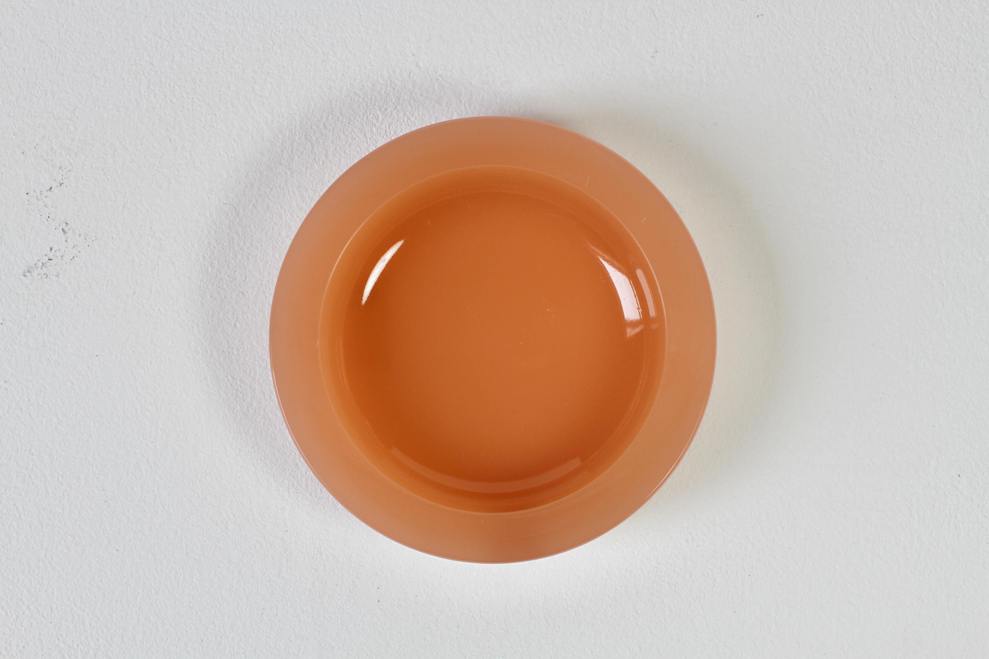 Cenedese Vintage Mid-Century Pink Opaline Murano Glass Dish Bowl or Ashtray 1949 For Sale 6