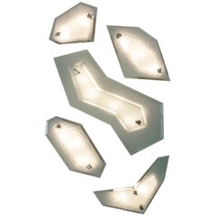'Cenote' Sculptural Wall Sconces Made in Studio Glass by Domenico Ghirò