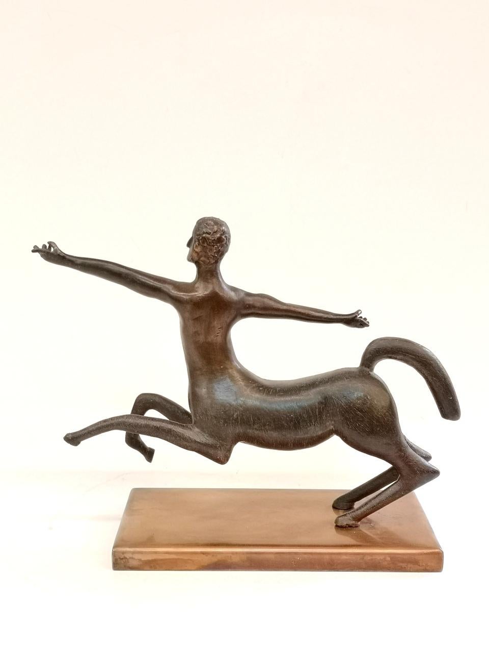 Art Deco Centaur Bronze Cast from Unknown Artist, 1970s