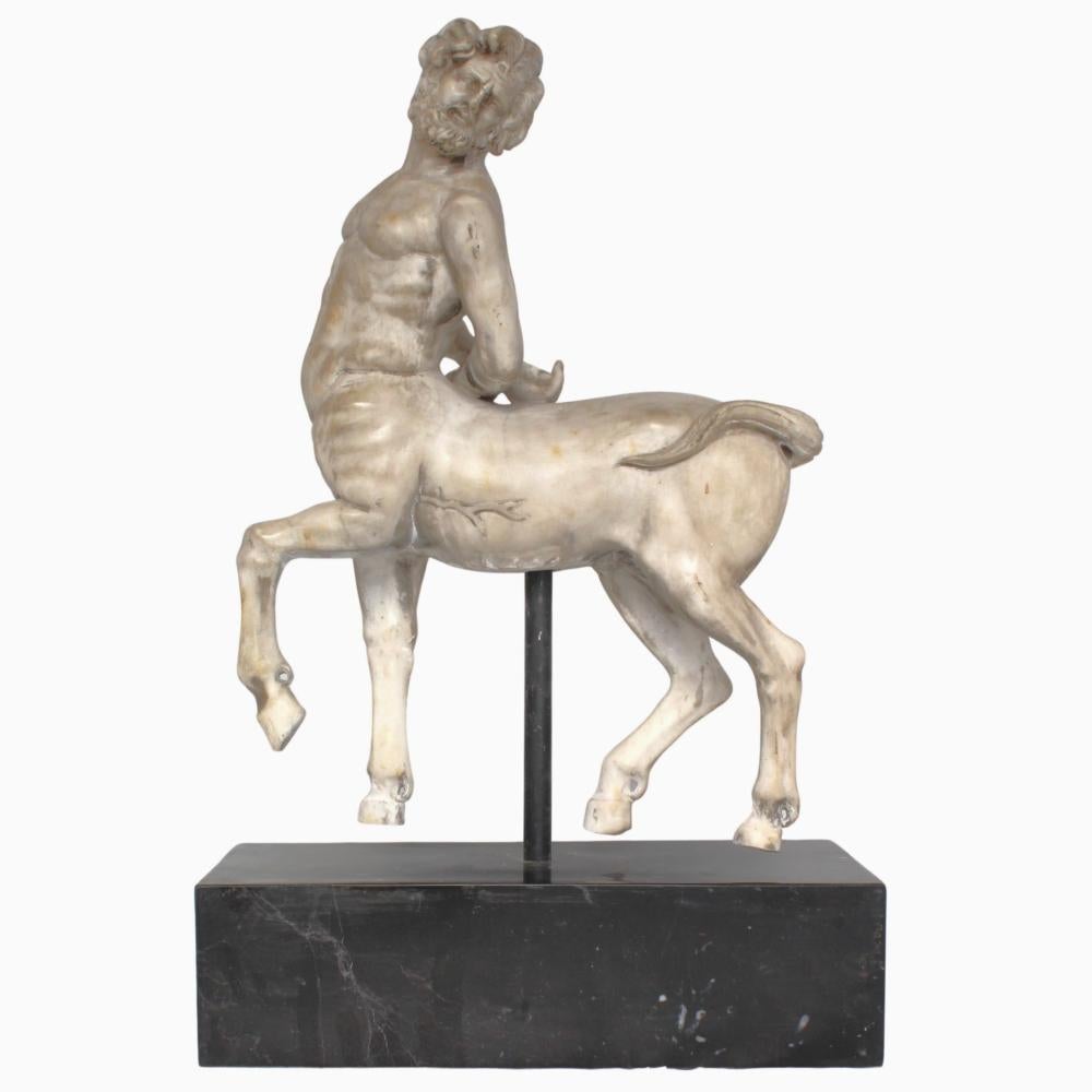 Description
Centaur sculpture in white marble with marble base ADDITIONAL PHOTOS, INFORMATION OF THE LOT AND SHIPPING INFORMATION CAN BE REQUEST BY SENDING AN EMAIL.
Scultura di Centauro in marmo bianco con base in marmo.

Dimensions
59x16x37 cm
XX