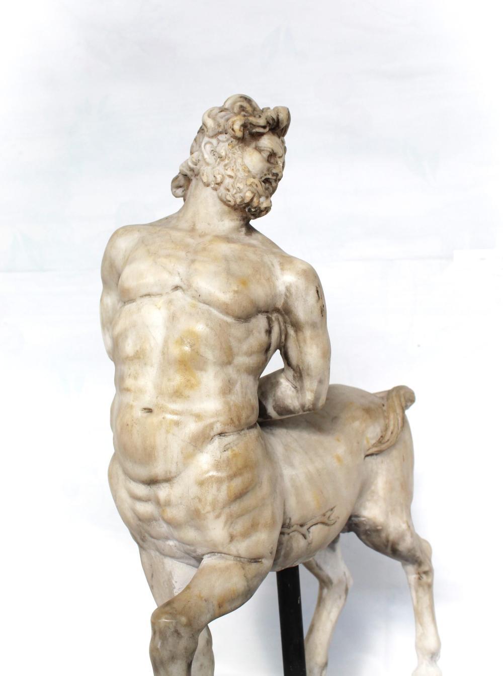 Italian Centaur sculpture in marble For Sale